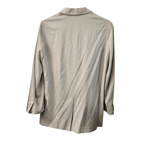 VINCE Blazer 2 Tan Office Classic Business Career Preppy Work Quiet Luxury - Picture 2 of 9